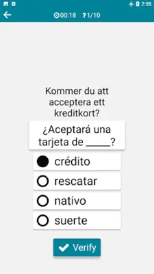 Swedish - Spanish android App screenshot 0