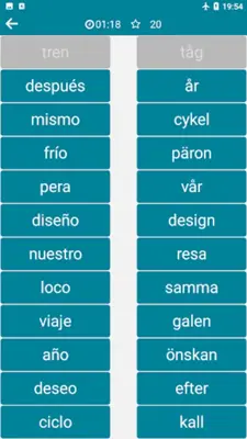 Swedish - Spanish android App screenshot 1